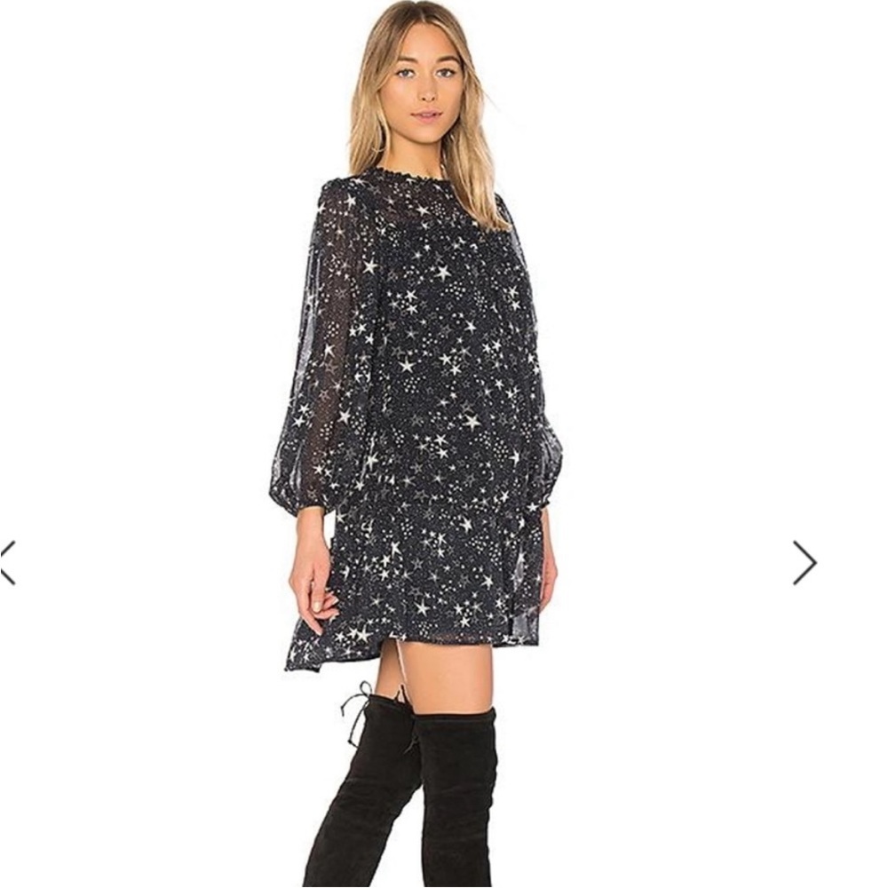Velvet by Graham and Spencer Star-Printed Mini Dress | Size small
